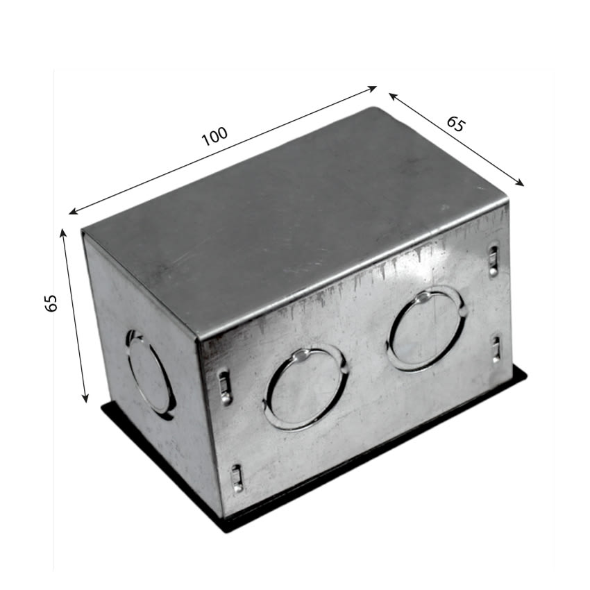 Caja Metalica Pregalvanizada A-01 100X65X65MM
