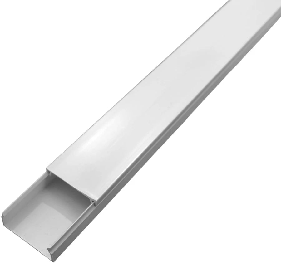 Canaleta Pvc 20mmx10mmx2000mm Con Adhesivo Blanca