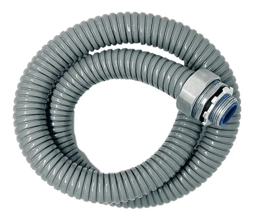 Conduit Flexible Metalico Con Pvc 20mm Gris Rollo De 50 metros