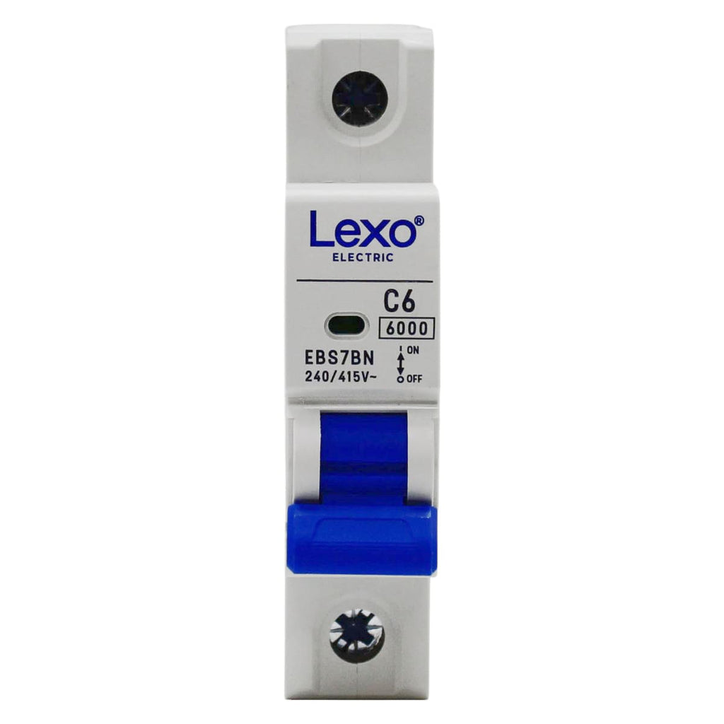 Interruptor Automatico 1p 6A Curva c 6K Lexo Certificado