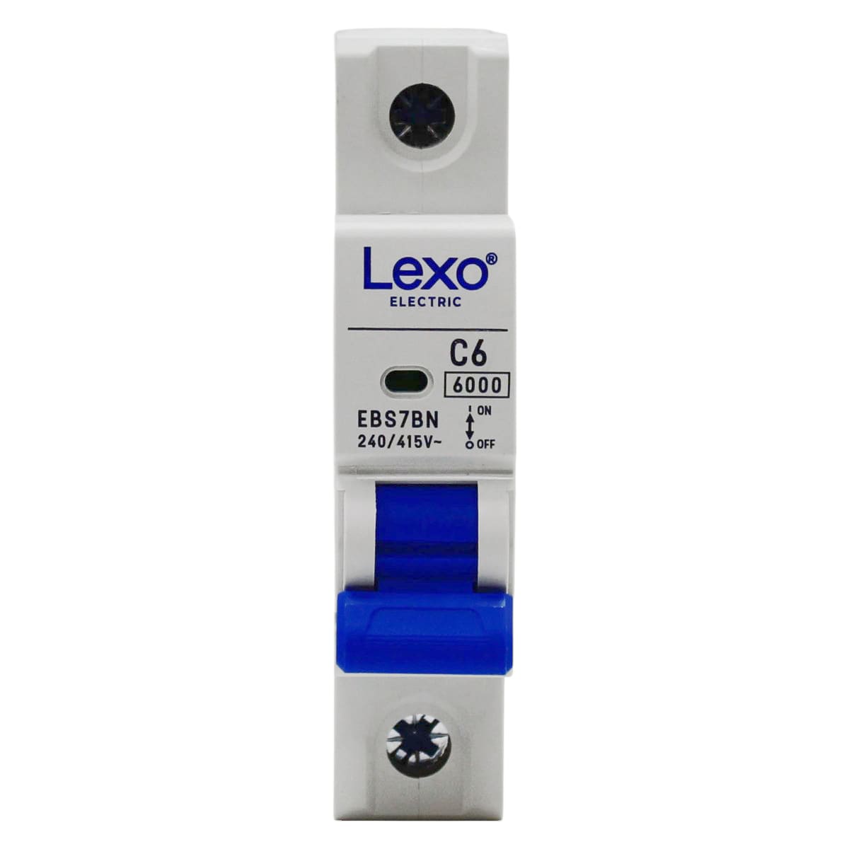 Interruptor Automatico 1p 6A Curva c 6K Lexo Certificado